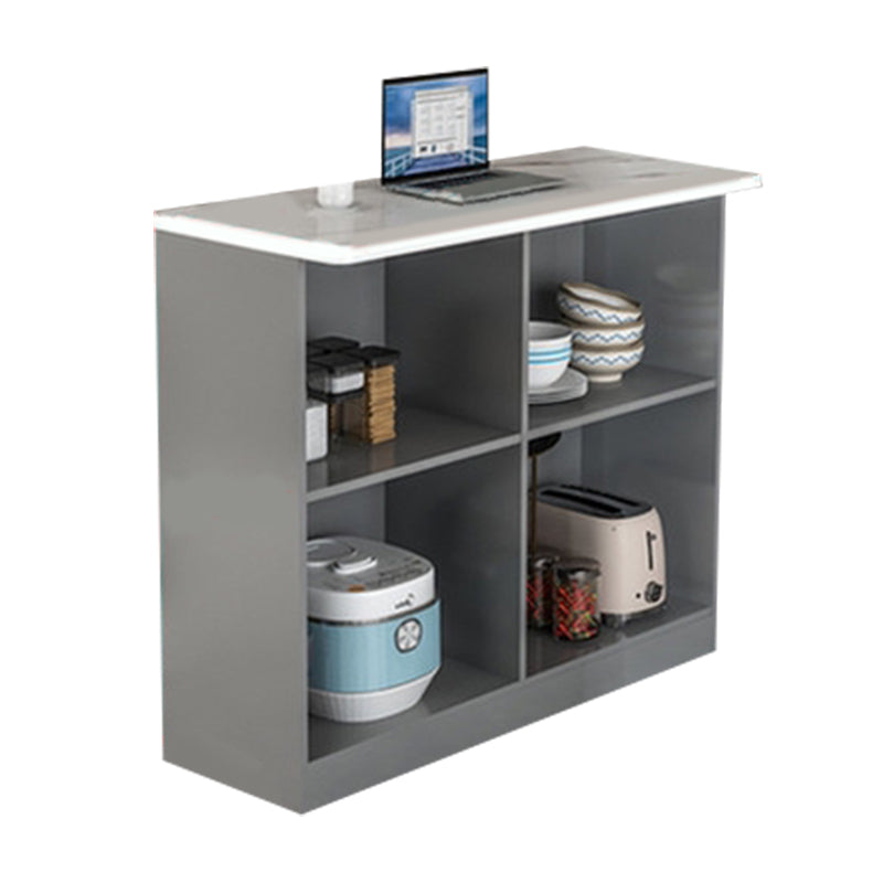 Modern Indoor Bar Stool Table Faux Wood Rectangle Counter Table