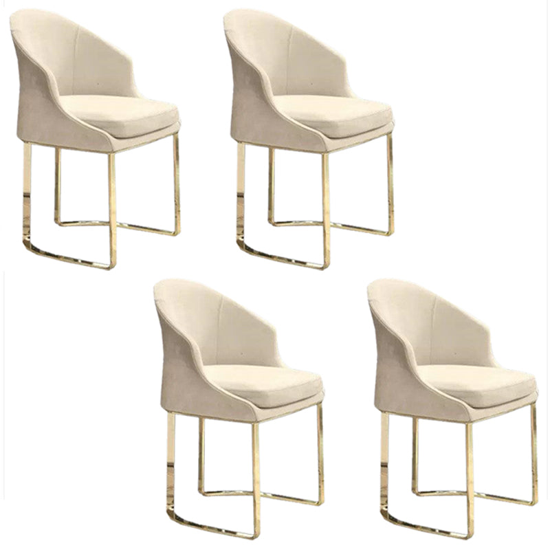 Contemporary Marble Dining Table with 4/6 Leather Dining Chairs