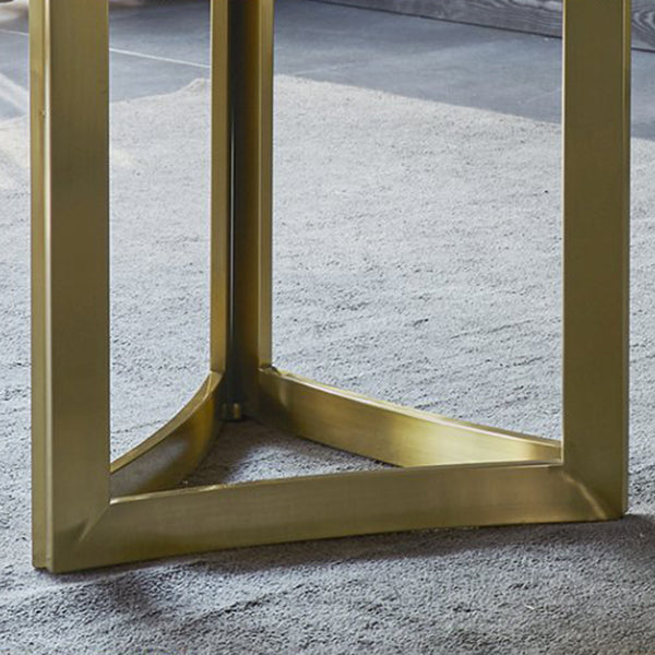Contemporary Marble Dining Table with 4/6 Leather Dining Chairs