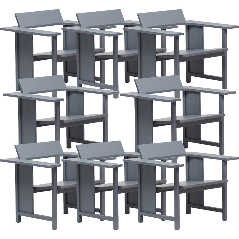 Modern Simple Arm Chair Solid Wood Frame Guest Chair for Dining Room