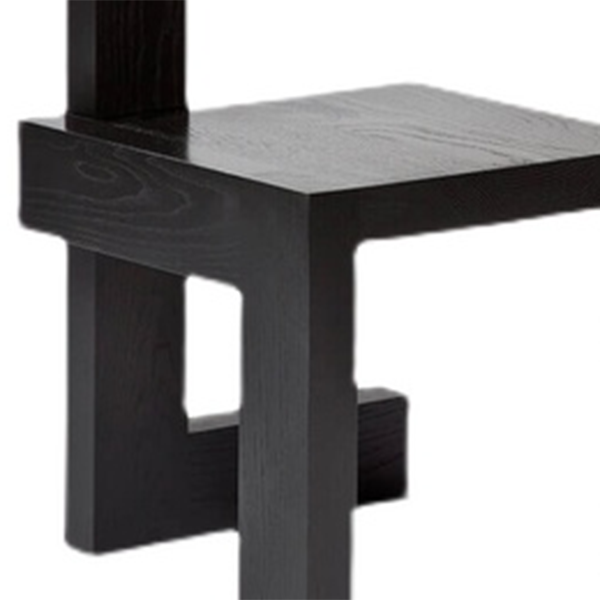 Modern Arm Chair Wood Open Back Dining Accent Chair for Home