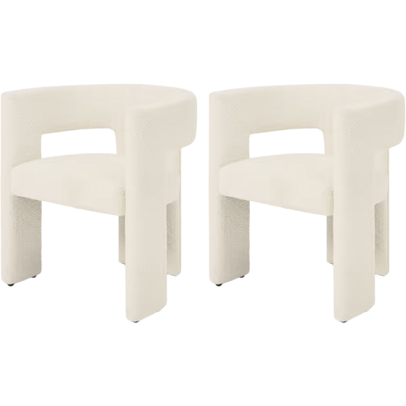 Modern Style Arm Chair Wood Open Back Dining Accent Chair for Home