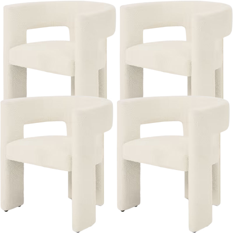 Modern Style Arm Chair Wood Open Back Dining Accent Chair for Home