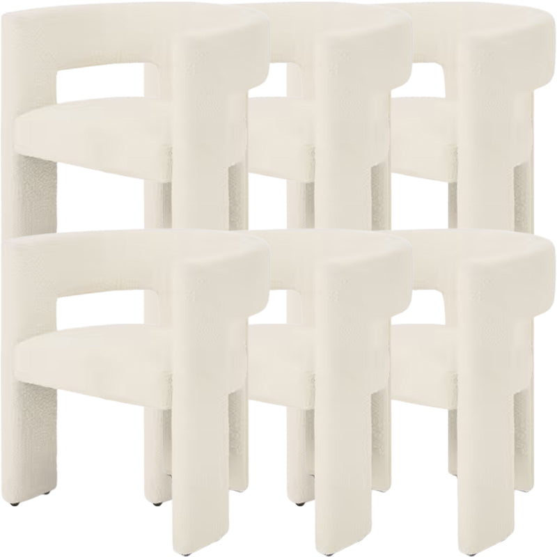 Modern Style Arm Chair Wood Open Back Dining Accent Chair for Home