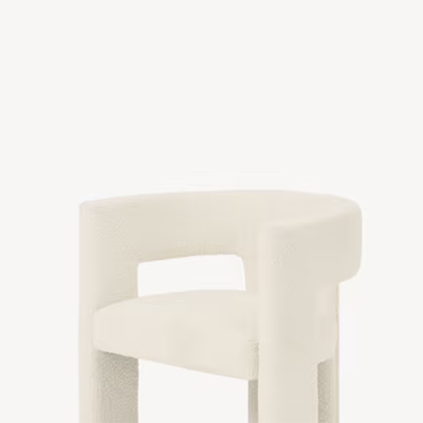 Modern Style Arm Chair Wood Open Back Dining Accent Chair for Home
