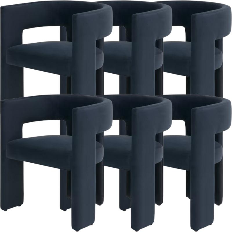 Modern Style Arm Chair Wood Open Back Dining Accent Chair for Home