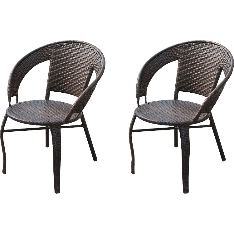 Contemporary Style Arm Chair Plastic Dining Accent Chair for Dining Room