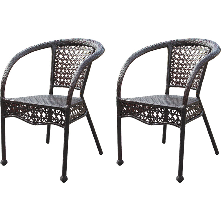 Contemporary Style Arm Chair Plastic Dining Accent Chair for Dining Room