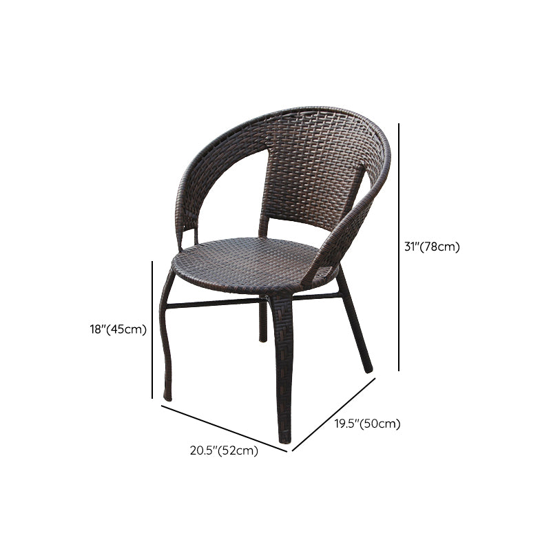 Contemporary Style Arm Chair Plastic Dining Accent Chair for Dining Room