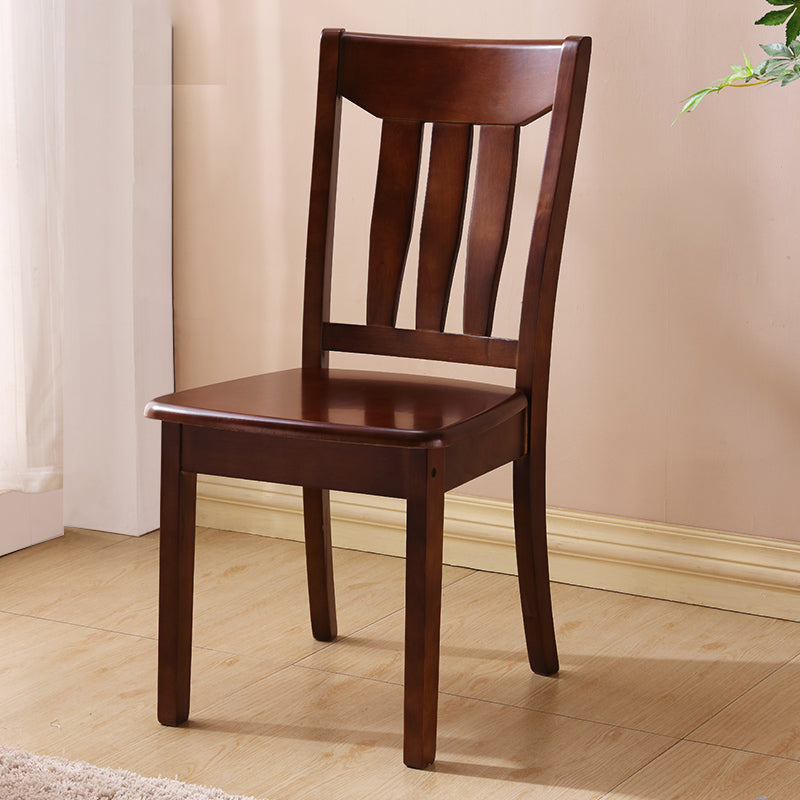 Solid Wood Dining Chairs Modern Style Home Armless Dining Chairs
