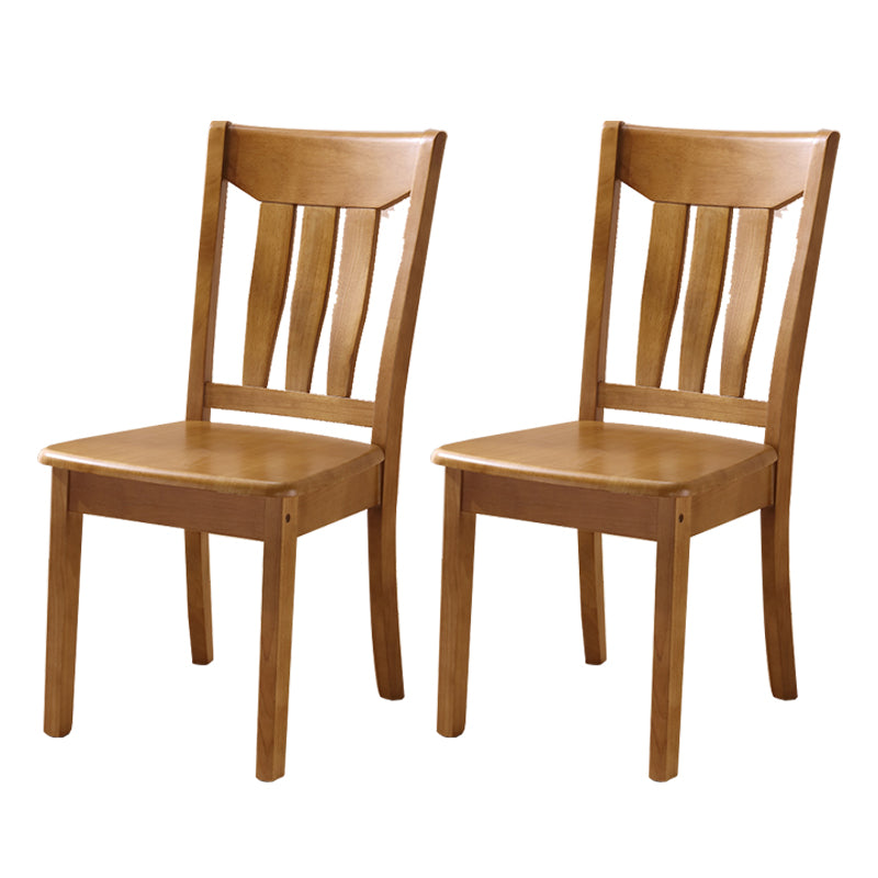 Solid Wood Dining Chairs Modern Style Home Armless Dining Chairs