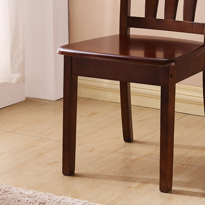 Solid Wood Dining Chairs Modern Style Home Armless Dining Chairs