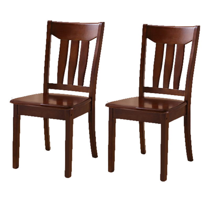 Solid Wood Dining Chairs Modern Style Home Armless Dining Chairs