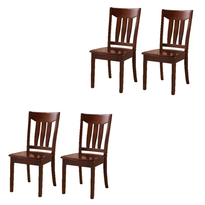 Solid Wood Dining Chairs Modern Style Home Armless Dining Chairs
