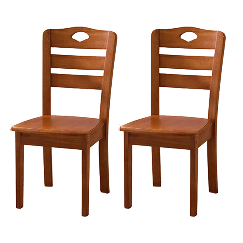 Solid Wood Dining Chairs Modern Style Home Armless Dining Chairs