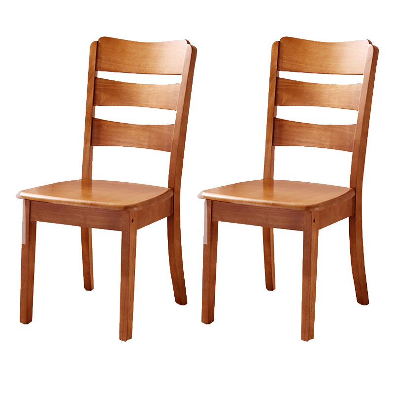 Solid Wood Dining Chairs Modern Style Home Armless Dining Chairs