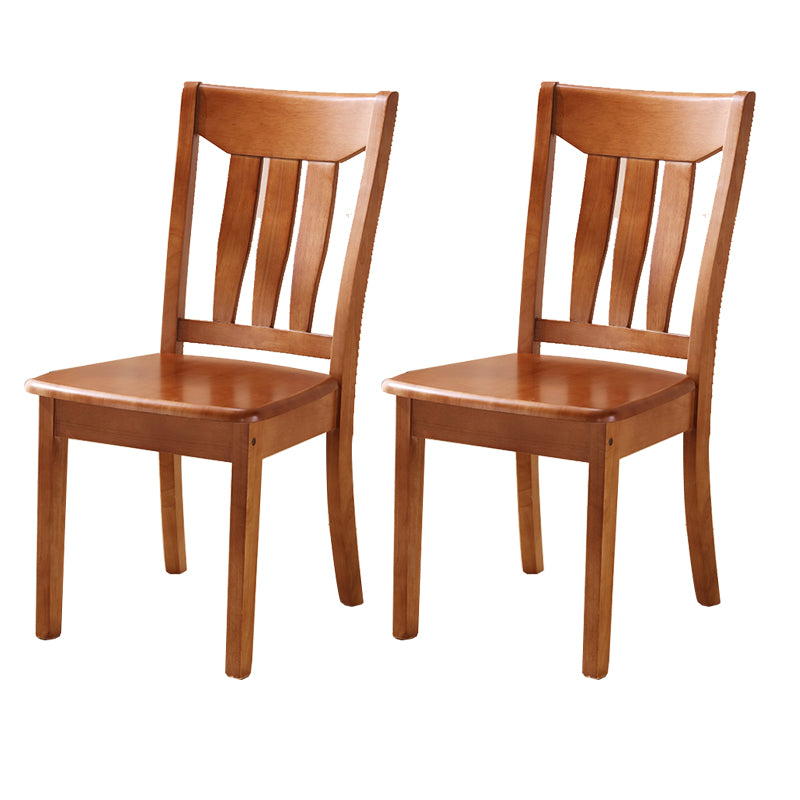 Solid Wood Dining Chairs Modern Style Home Armless Dining Chairs