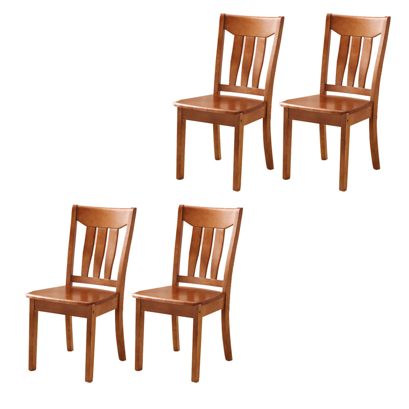 Solid Wood Dining Chairs Modern Style Home Armless Dining Chairs