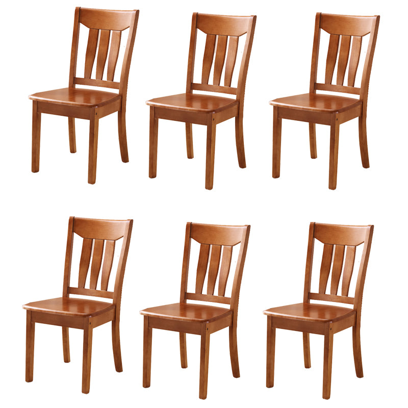 Solid Wood Dining Chairs Modern Style Home Armless Dining Chairs