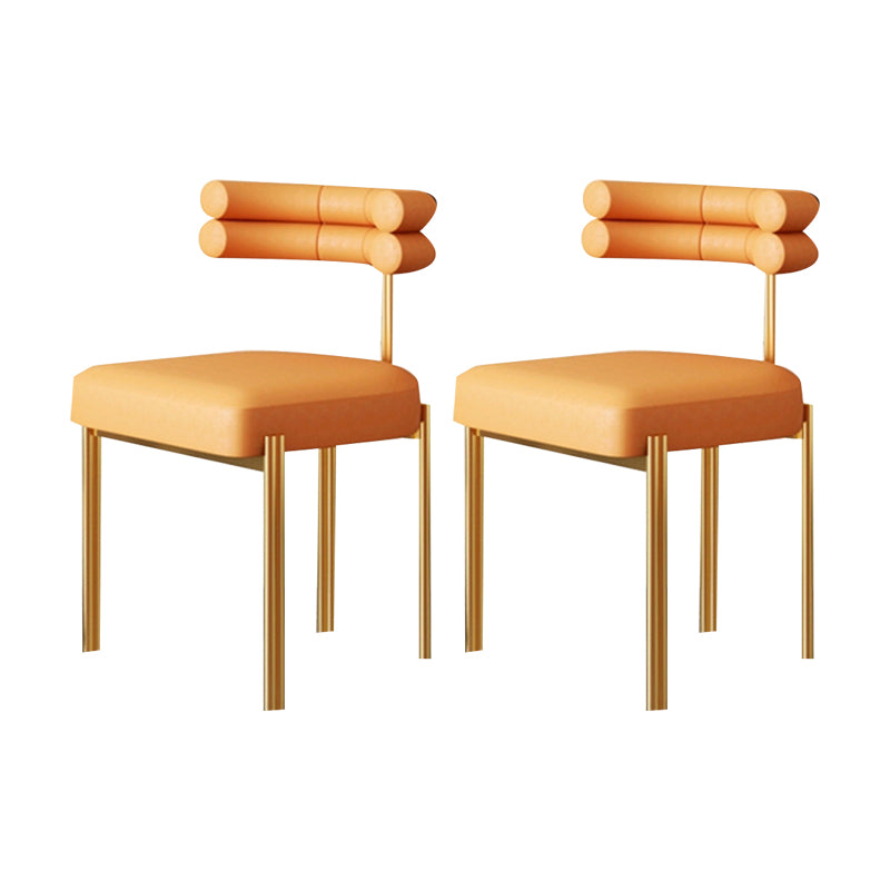 Scandinavian Metal Dining Chair Side Open Chair for Dining Room