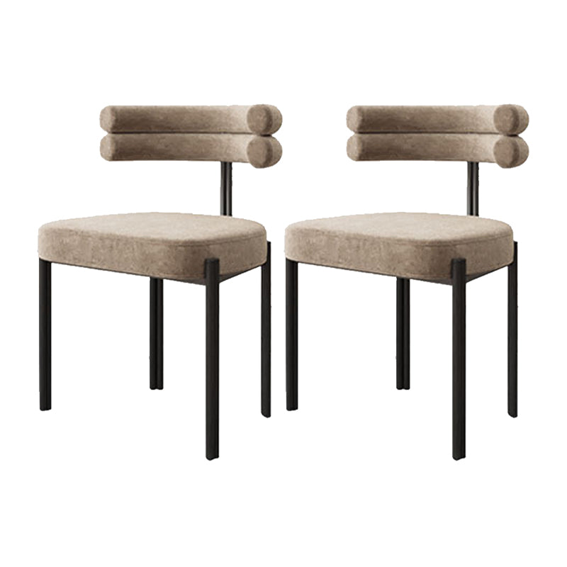 Scandinavian Metal Dining Chair Side Open Chair for Dining Room