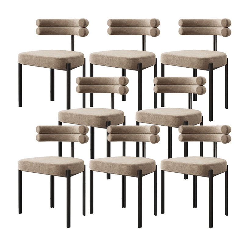 Scandinavian Metal Dining Chair Side Open Chair for Dining Room