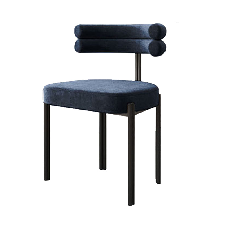 Scandinavian Metal Dining Chair Side Open Chair for Dining Room