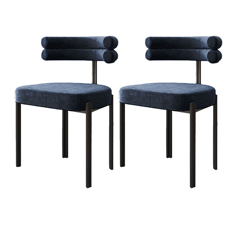 Scandinavian Metal Dining Chair Side Open Chair for Dining Room