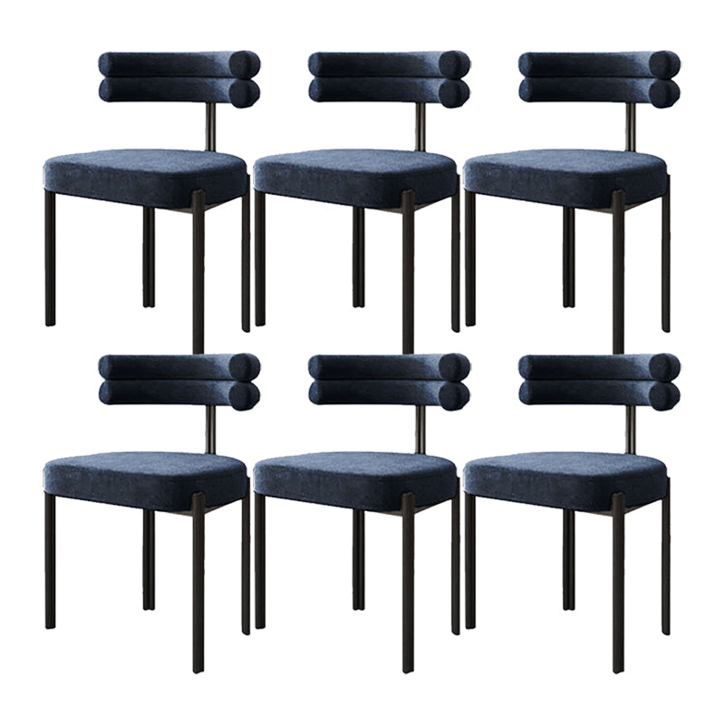 Scandinavian Metal Dining Chair Side Open Chair for Dining Room