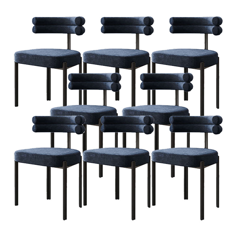 Scandinavian Metal Dining Chair Side Open Chair for Dining Room