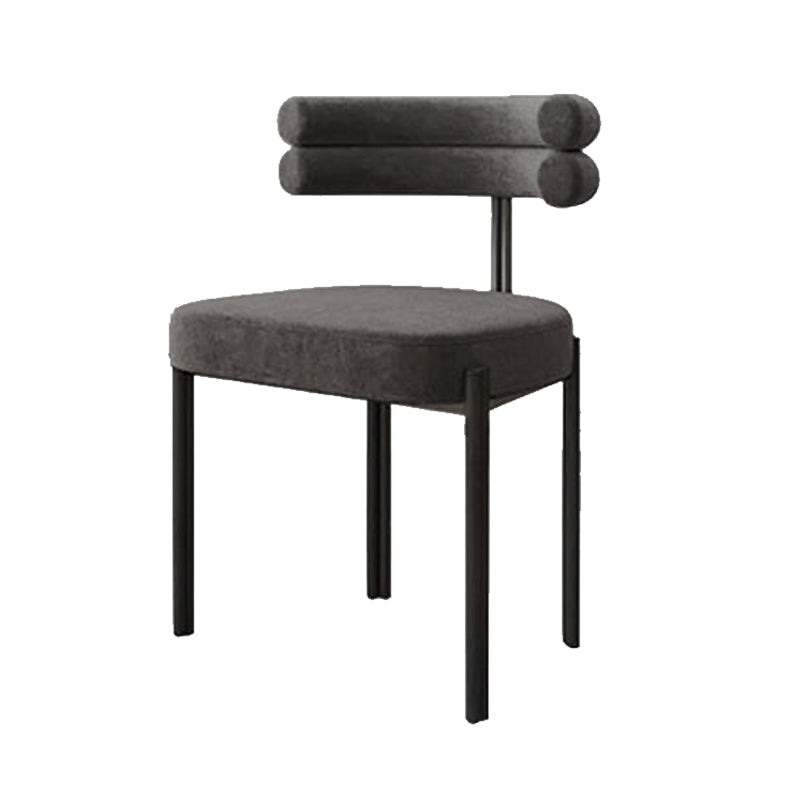 Scandinavian Metal Dining Chair Side Open Chair for Dining Room