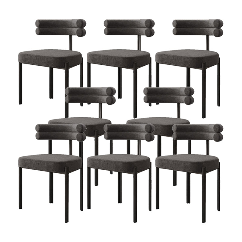 Scandinavian Metal Dining Chair Side Open Chair for Dining Room