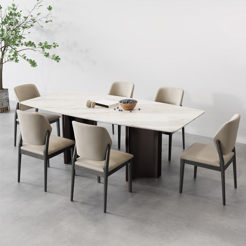 Contemporary Wood Chair Open Back Kitchen Dining Side Chair for Dinning Room
