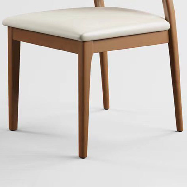 Contemporary Wood Chair Open Back Kitchen Dining Side Chair for Dinning Room