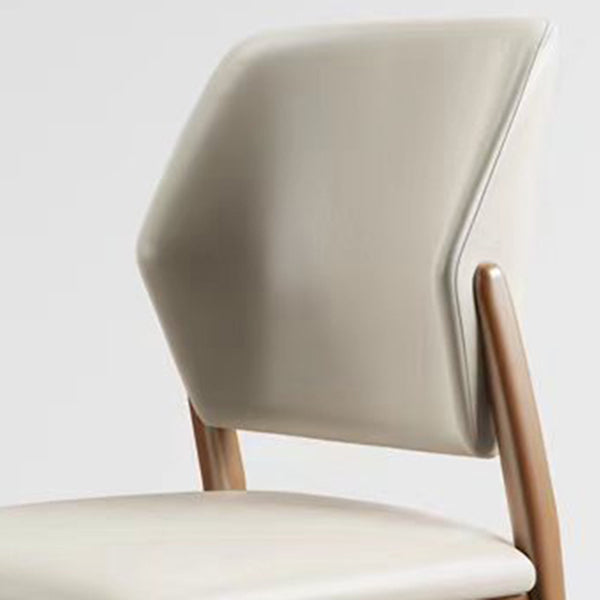 Contemporary Wood Chair Open Back Kitchen Dining Side Chair for Dinning Room