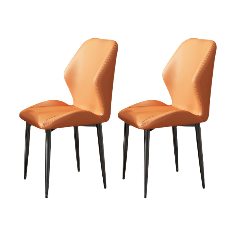 Nordic Style Metal Chair Wingback Kitchen Dining Side Chair for Dinning Room