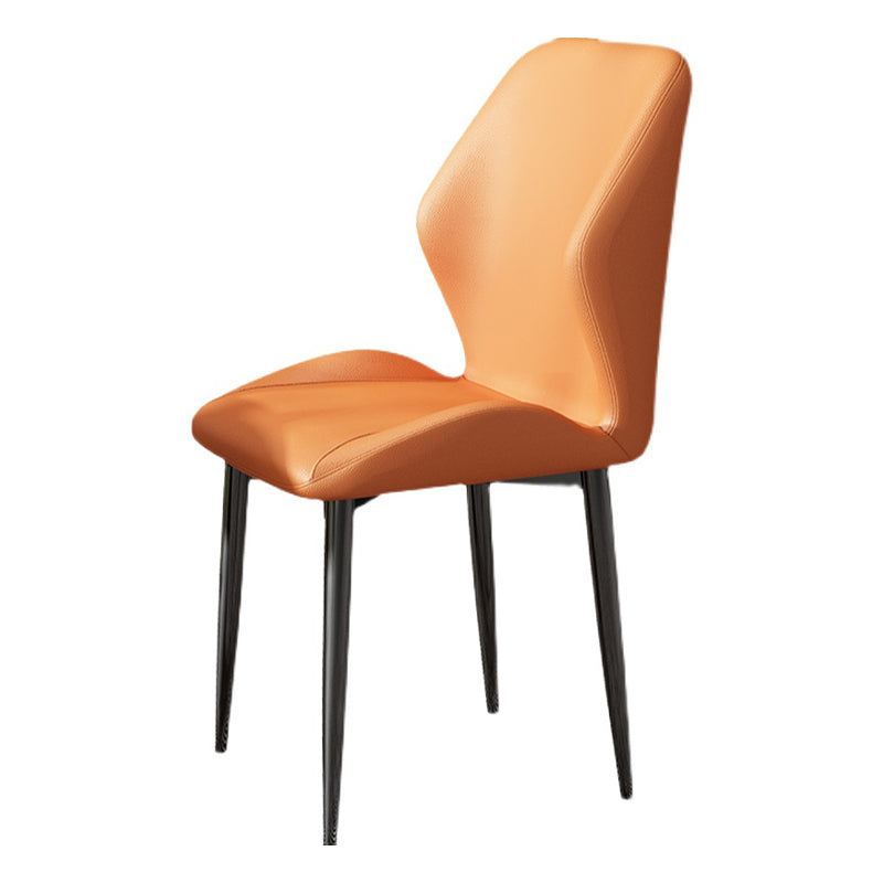 Nordic Style Metal Chair Wingback Kitchen Dining Side Chair for Dinning Room