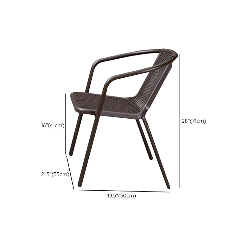 Modern Glass Dining Room Chair and Table Set with Standard Table for Coffee Shop