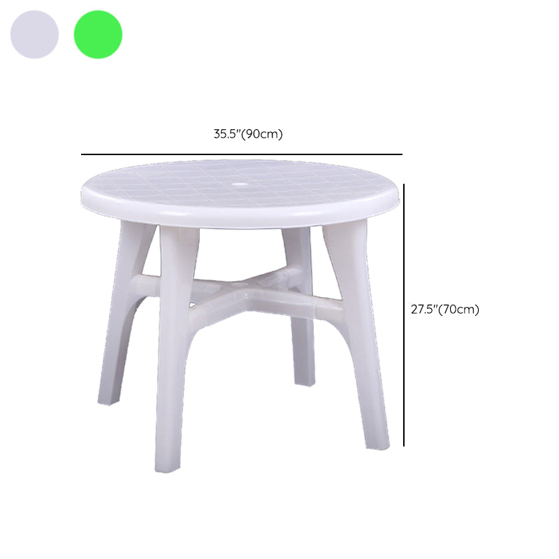 Contemporary Style Dining Set Plastic Square 1/5/7/9 Pcs Dining Table Set