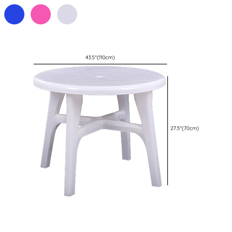 Contemporary Style Dining Set Plastic Square 1/5/7/9 Pcs Dining Table Set