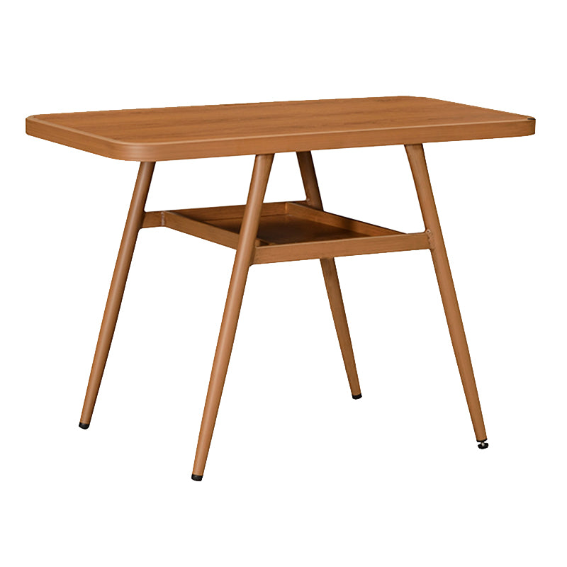 Modern Style Dining Set Square Metal 1/3 Pcs Dining Table Set
