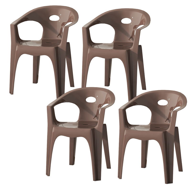 Contemporary Style Dining Set Plastic Square 1/4/5/10 Pcs Dining Table Set