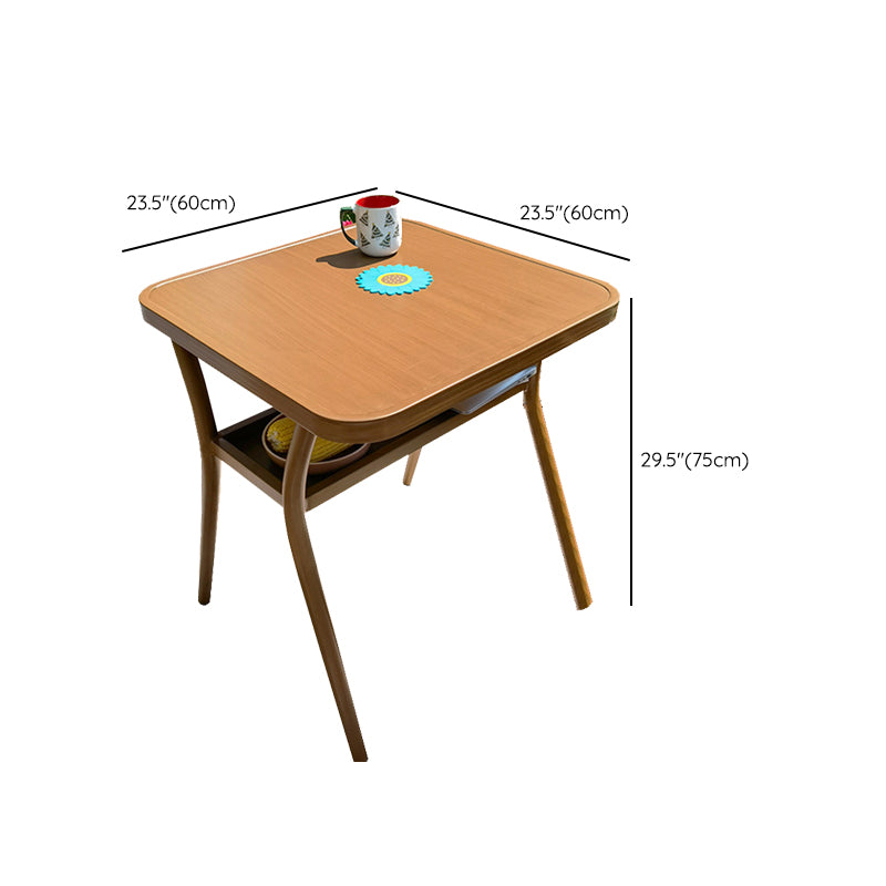 Contemporary Style Dining Set Metal 1/3/5 Pcs Dining Table Set