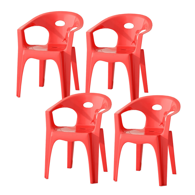Contemporary Style Dining Set Plastic Square 1/5/10 Pcs Dining Table Set
