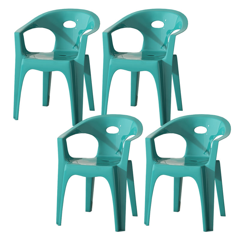 Contemporary Style Dining Set Plastic Square 1/5/10 Pcs Dining Table Set