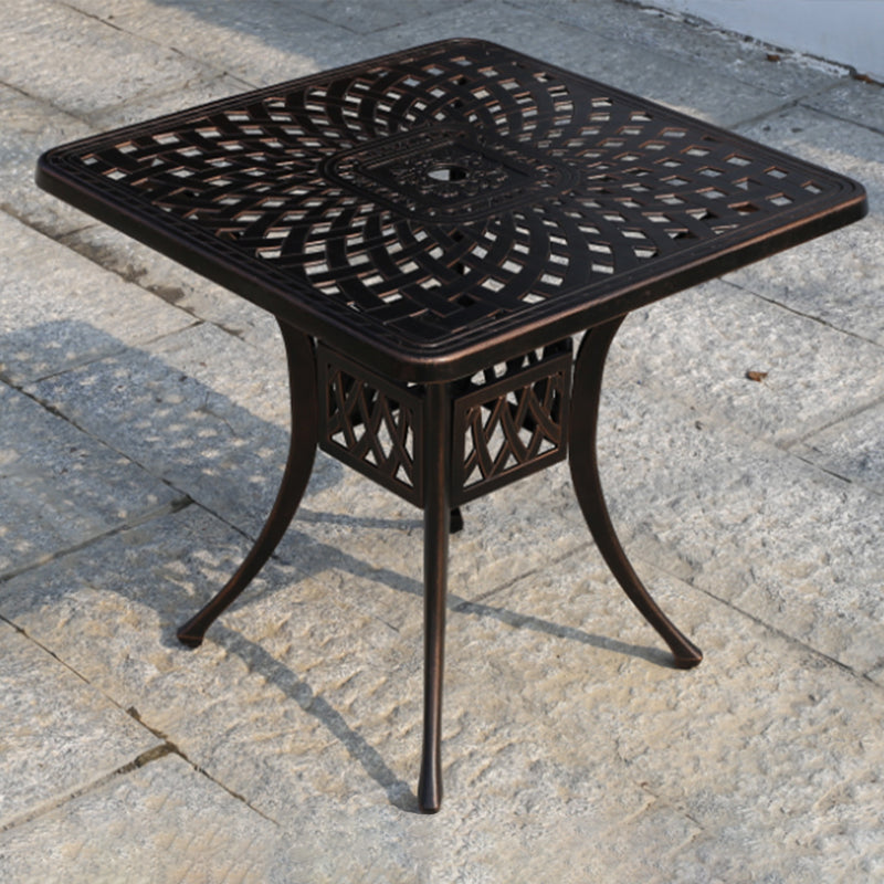 Aluminum Outdoor Patio Table Industrial UV Resistant Patio Table