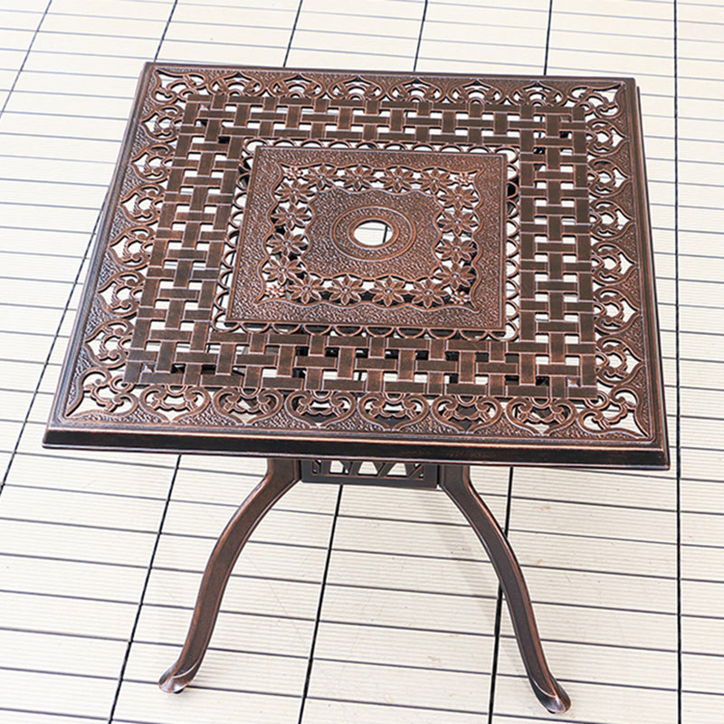 Aluminum Outdoor Patio Table Industrial UV Resistant Patio Table