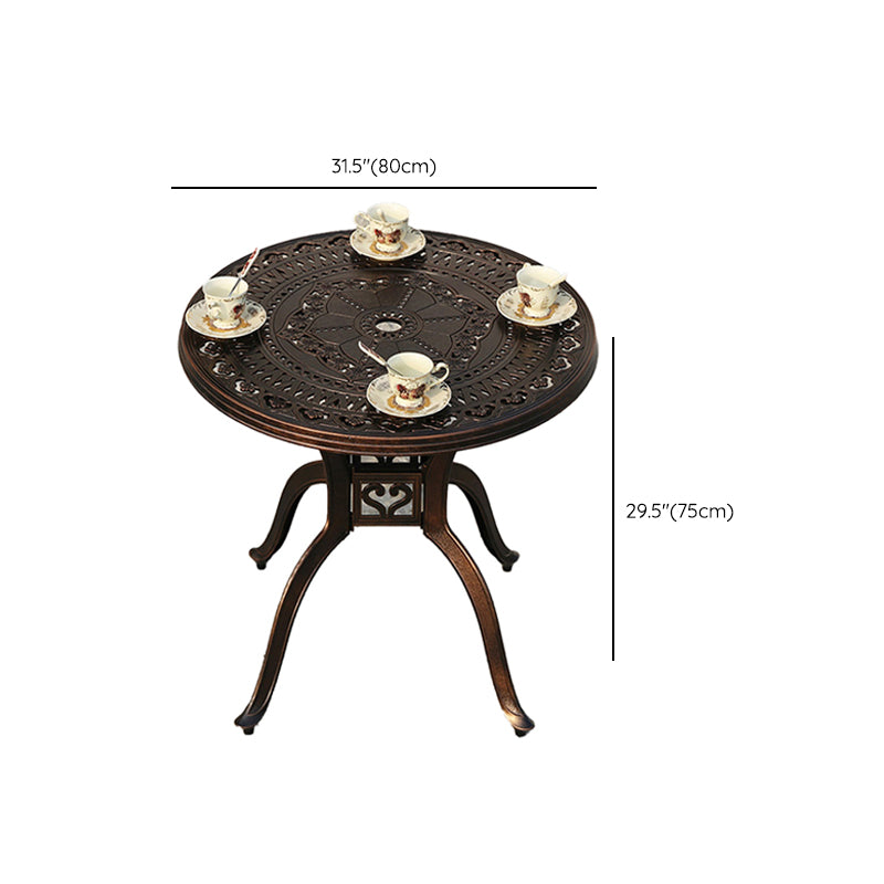 Aluminum Outdoor Patio Table Industrial UV Resistant Patio Table