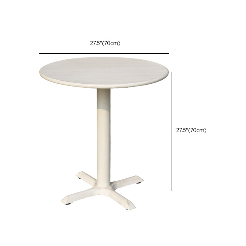 Modern Geometric Waterproof Courtyard Table Metal Base Outdoor Table