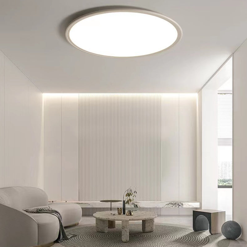 1 Light Geometric Flush Mount Lighting Simplicity Metal Ceiling Light